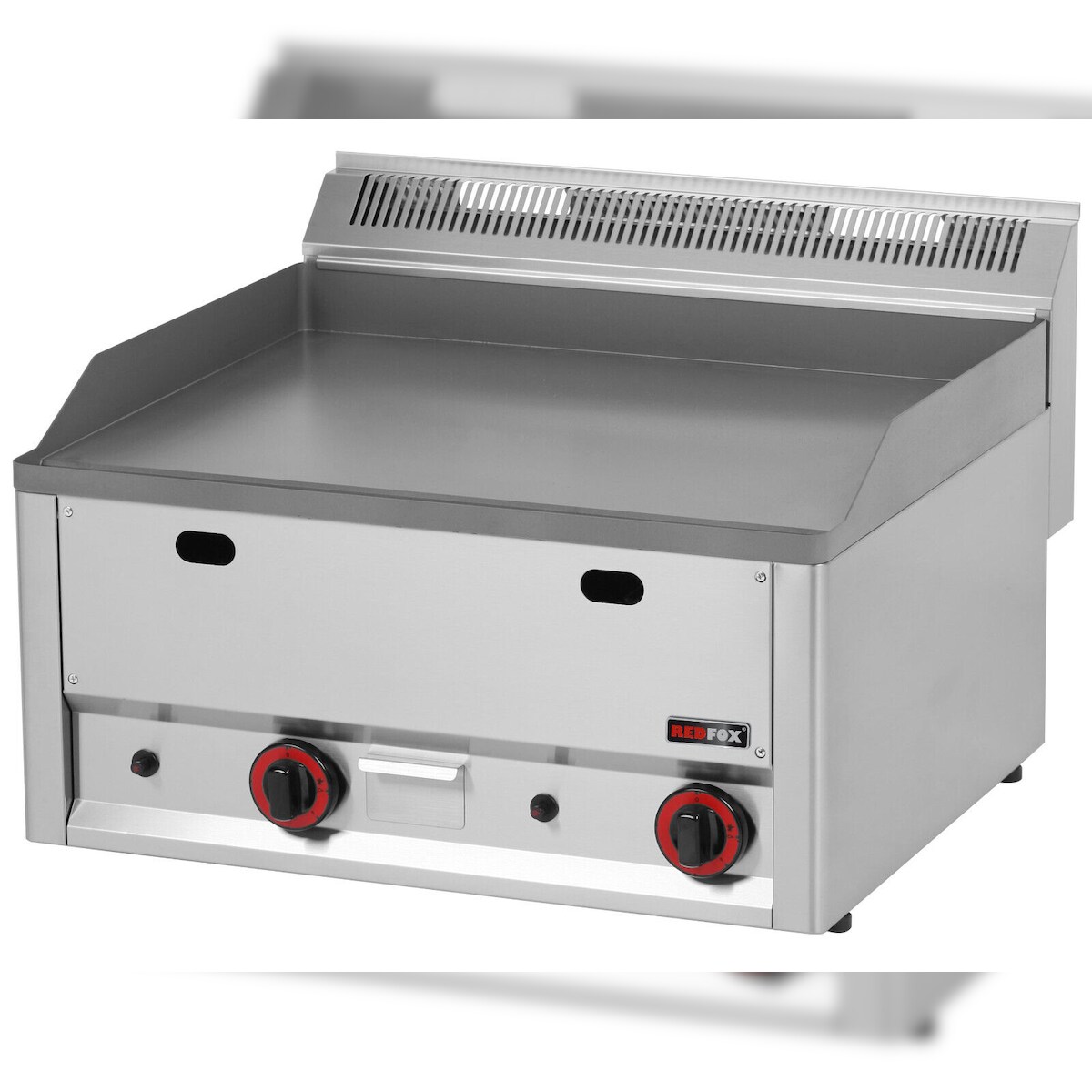 A&S polarny Gastro Gas-Doppel-Griddleplatte Grill Grillplatte Bratplatte 660x600x290 mm Image