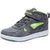 Sneaker KANGAROOS "Kalley II EV", Gr. 30, grau (grau, lime), Synthetik, sportlich, Schuhe, mit Klettverschluss, gefüttert