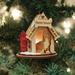 Old World Christmas Boxer Hanging Figurine Ornament Wood in Brown | 2.75 H x 3 W x 2.75 D in | Wayfair 81013