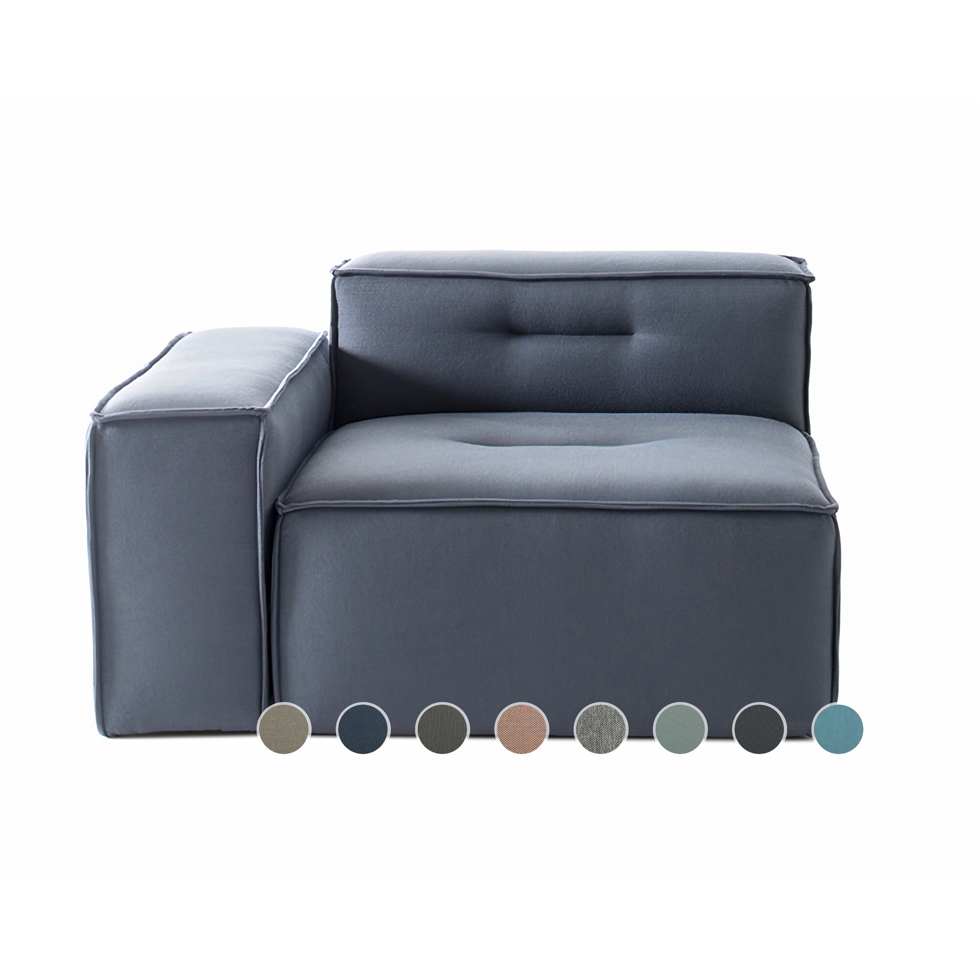 Sitting Bull »numberONE« Sofa Grundelement links Armlehne niedrig PG2 SEINE 326 ocre