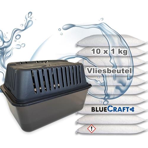 Bluecraft - Raumentfeuchter-Box mega mit 10 x 1kg Vliesbeutel Luftentfeuchter Granulat