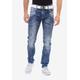 Straight-Jeans CIPO & BAXX Gr. 32, Länge 34, blau Herren Jeans 5-Pocket-Jeans