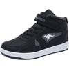 Sneaker KANGAROOS "Kalley II EV", Gr. 31, schwarz-weiß (schwarz, weiß), Synthetik, sportlich, Schuhe, mit Klettverschluss, gefüttert