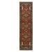 Shahbanu Rugs Red Hand Knotted Antiqued Heriz Sarouk Design Re-Creation Densely Woven Natural Dyes Wool Runner Rug 2'8"x10'1"