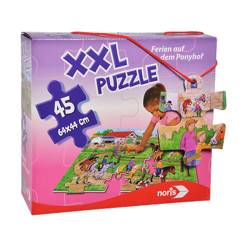 NORIS XXL Puzzle Ferien auf dem Ponyhof Mehrfarbig