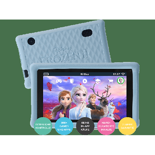 PEBBLE GEAR Frozen II Tablet (German) Kinder-Tablet, Schwarz