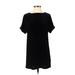 Ecote Casual Dress - Shift: Black Solid Dresses - Women's Size X-Small