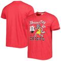 Men's Homage Red Kansas City Chiefs BBQ Hyper Local Tri-Blend T-Shirt