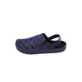 Extra Wide Width Men's Fur-Lined Rubber Clogs by KingSize in Navy (Size 15 EW)