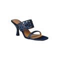 Wide Width Women's Vardana Sandal by J. Renee in Navy (Size 10 W)