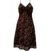 Free People Dresses | Free People Lined Black And Brown Sun Dress Size 0 | Color: Black/Brown | Size: 0