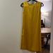 J. Crew Dresses | J.Crew Hammered Silk Shift Dress With Pockets | Color: Yellow | Size: 2