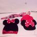 Disney Accessories | 1#Bundle Disney Hat And Umbrella Set | Color: Pink/Red | Size: Osg