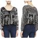 Free People Tops | Free People Yo Yo Geo Peasant Top | Color: Black/White | Size: Xs