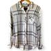 Anthropologie Tops | Anthropologie Rails Plaid Flannel Button Down Shirt | Color: Black/White | Size: S