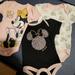 Disney Other | 3 Disney Baby Minnie Mouse Onesie. Size 0-3 Months. | Color: Black/Pink | Size: O-3 Months