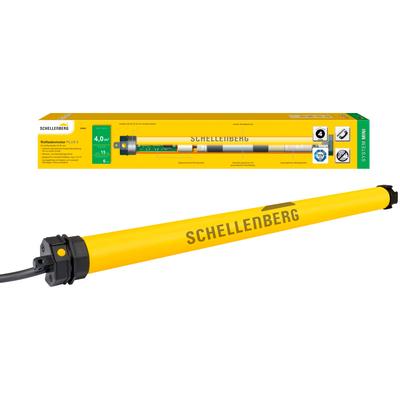 Rollladenmotor SCHELLENBERG "Plus, Rohrmotor mit elektronischer Endlageneinstellung", gelb, B:4,2cm L:55,5cm Ø:3,5cm, Stahl, Kunststoff, Rollladenmotoren, geeignet für 40 mm Rollladenwelle, Mini, 6 Nm, Zugkraft 15 kg Image