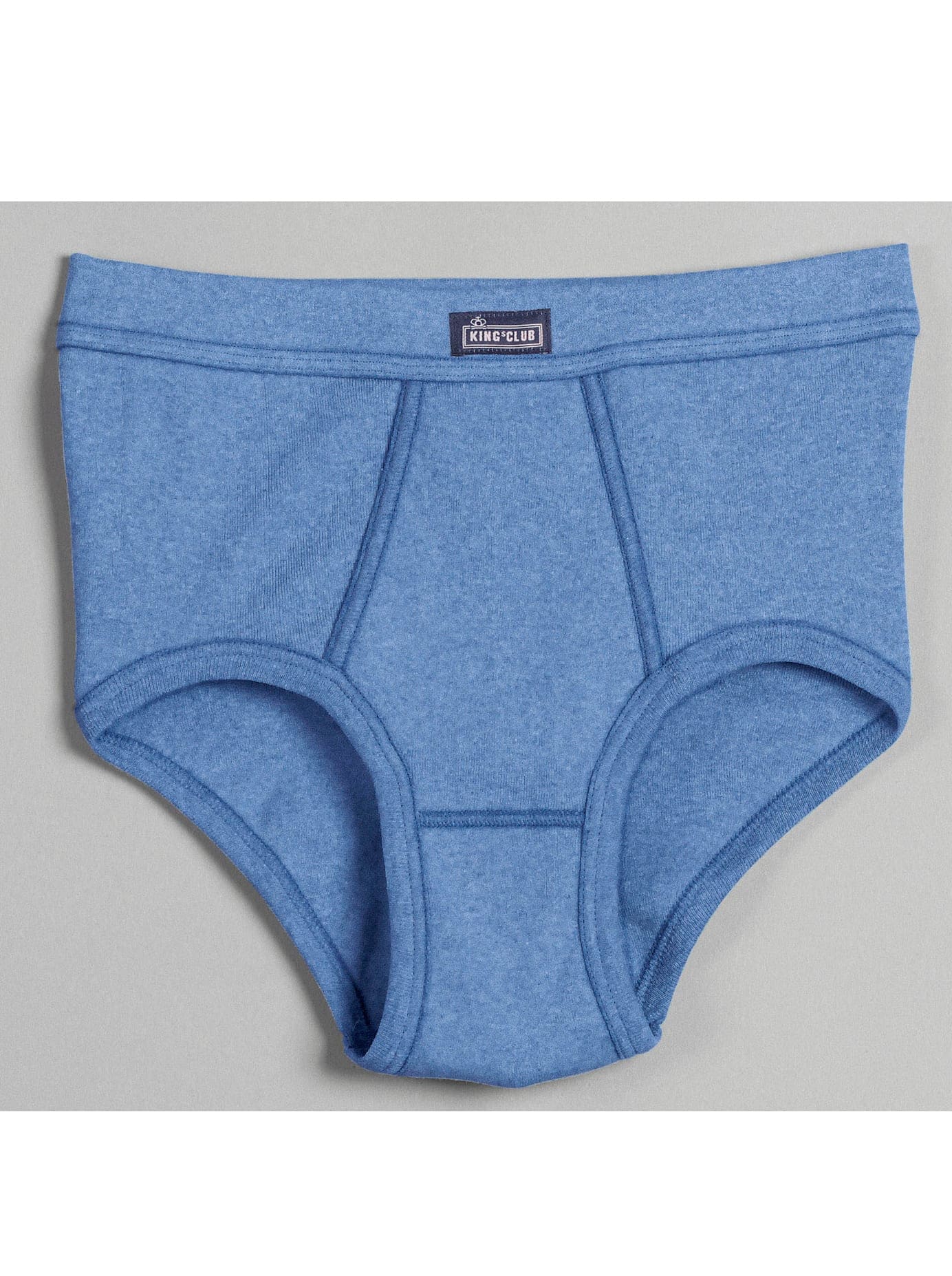 Slip KINGS CLUB, Herren, Gr. 10, blau (hellblau, meliert), 100% Baumwolle, Unterhosen Image