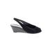 Donald J Pliner Wedges: Black Solid Shoes - Women's Size 6 1/2 - Closed Toe