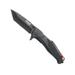 Bear Edge Assisted Opener Lockback Folding Knife 3.38in 440 Stainless Steel Drop Point Aluminum Handle Black/Red 61121