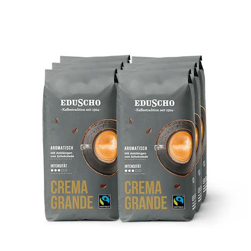 Eduscho Crema Grande – 6x 1 kg Ganze Bohne