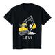 Kinder Bagger Vorname Levi Junge Personalisiert Geschenk T-Shirt