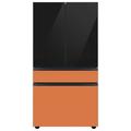 Samsung Bespoke 29 cu. ft. Smart 4-Door Refrigerator w/ Beverage Center & Custom Panels Included in Pink/Gray/Green | Wayfair
