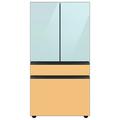 Samsung Bespoke 29 cu. ft. Smart 4-Door Refrigerator w/ Beverage Center & Custom Panels Included in Blue/Yellow | Wayfair