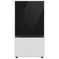 Samsung Bespoke 24 cu. ft. 3-door Refrigerator w/ Beverage Center & Custom Panels Included in Gray/White | 70 H x 35.75 W x 28.75 D in | Wayfair