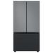Samsung Bespoke 30 cu. ft. 3-door Refrigerator w/ Beverage Center & Custom Panels Included in Gray | 70 H x 35.75 W x 34.25 D in | Wayfair