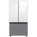 Samsung Bespoke 30 cu. ft. 3-door Refrigerator w/ Beverage Center & Custom Panels Included in Gray/White | 70 H x 35.75 W x 34.25 D in | Wayfair