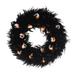 The Holiday Aisle® 18.9" Halloween Light Up Spooky Eyes Foam Wreath in Black | 18.9 H x 18.9 W x 3.94 D in | Wayfair
