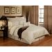 House of Hampton® Dette Microfiber 4 Piece Comforter Set Polyester/Polyfill/Microfiber in White | Queen Comforter + 2 Shams | Wayfair