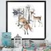 Loon Peak® Wild Animals Living Forest - Picture Frame Print on Canvas in Blue/Brown/Gray | 16 H x 16 W x 1 D in | Wayfair