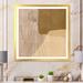 George Oliver Minalism Woman Line Art V - Modern & Contemporary Canvas Art Print Canvas in Brown | 30 H x 30 W x 1 D in | Wayfair