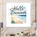 Highland Dunes Summer Seaside Art Illustration - on Canvas in Blue/Green/Orange | 30 H x 30 W in | Wayfair 7B6174B280064870B738CD2B0BA0548A