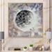 Ebern Designs Grey Moon Illustration - Modern & Contemporary Canvas Art Print Canvas in Gray | 16 H x 16 W x 1 D in | Wayfair