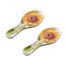 Gracie Oaks Sunflower Spoon Rest Wood in Brown/Orange | 0.75 H x 4 W x 9.625 D in | Wayfair 870FF3BC53BB4538B2C44FD6AB9D6F14