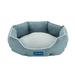 Arthur Hexagon Dog Bed, 16" L X 17.5" W X 5" H, Teal, Small, Blue