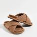 Free People Shoes | New Women's Free People So Soft Sidelines Footbed Sandals Teddy!! | Color: Brown | Size: 8