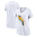 Women's Nike White Los Angeles Chargers Hometown Collection Tri-Blend V-Neck T-Shirt