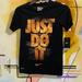 Nike Shirts & Tops | Nike Boys S New With Tags "Just Do It" T-Shirt | Color: Black/Gold | Size: Sb