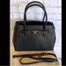 Kate Spade Bags | Kate Spade Lucia Refined Grain Leather Medium Satchel In Black | Color: Black | Size: Os