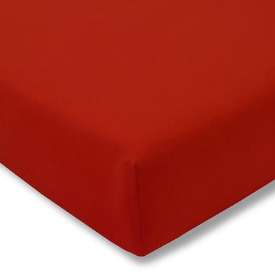 Bettlaken ESTELLA "Feinjersey", rot (purpur), B:100cm L:200cm, Jersey, Obermaterial: 100% Baumwolle, Laken, Rundumgummi Image
