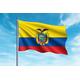 OEDIM Ecuador Flagge 150 x 85 cm, verstärkt und mit Nähten, mit 2 Metallösen, wasserdicht, Gelb, Blau, Rot, B0B831ZZ26