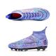Boys Cleats Soccer Mens Training Athletic Outdoor Indoor Soccer Boots Comfortable Football Shoes Spike Sneaker Youth Competition Mid-top Lace-up Student Cleats Sneakers Purple 38