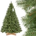 Sapin de Noël artificiel, Épicéa Royal Premium, matériel pu + pvc, socle en bois, 180cm, FT18-180