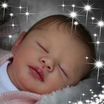 Npk Kit de Poupée Reborn Unisexes Pièces Dormir Dormant Grand Bébé Dallas en Solde 21 Pouces
