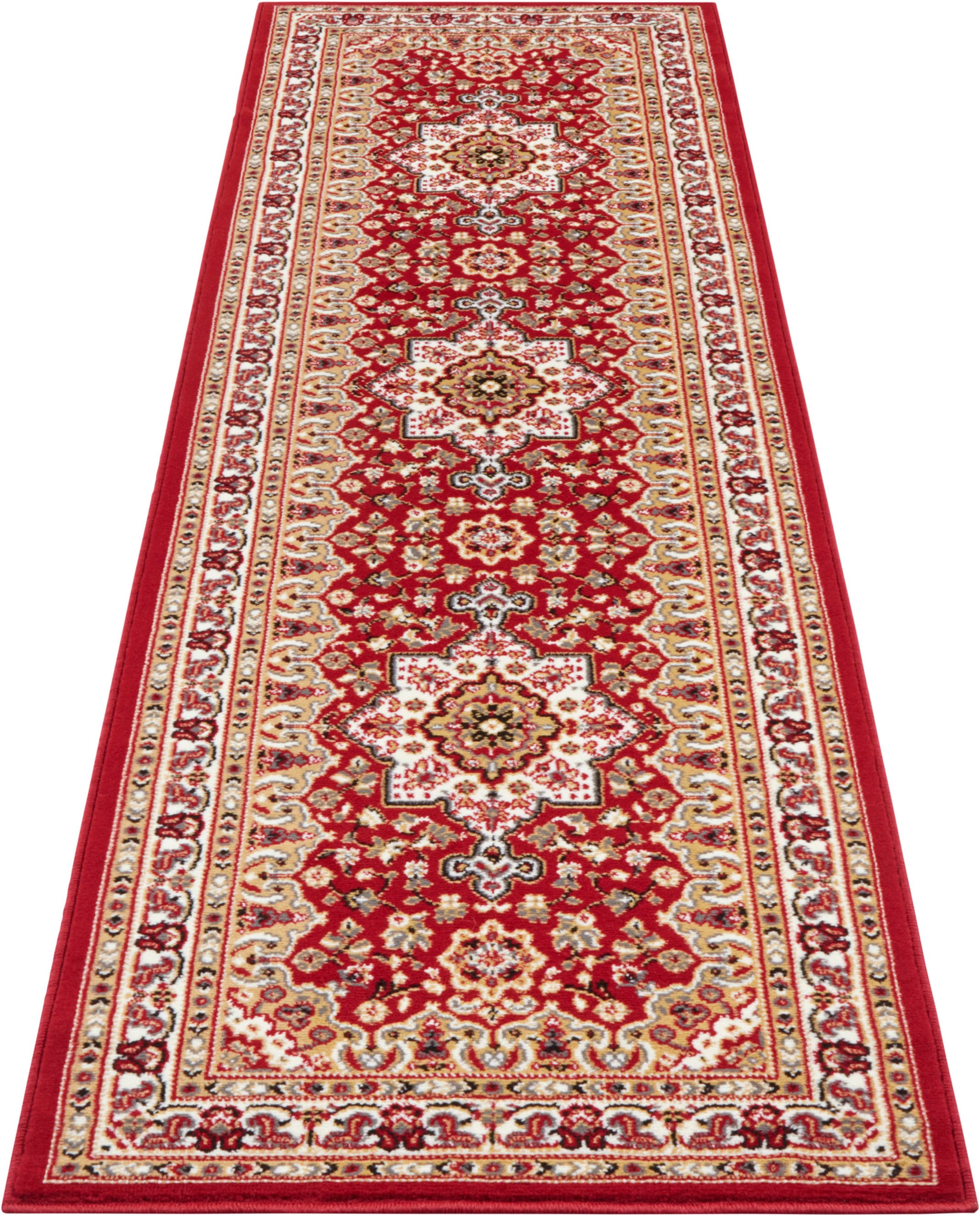 Teppich HANSE HOME "Parun Täbriz" Gr. 6, rot, B:200cm H:9mm L:290cm, Polypropylen (PP), Teppiche, Kurzflor, Orient, Läufer, Vintage, Esszimmer, Wohnzimmer, Flur