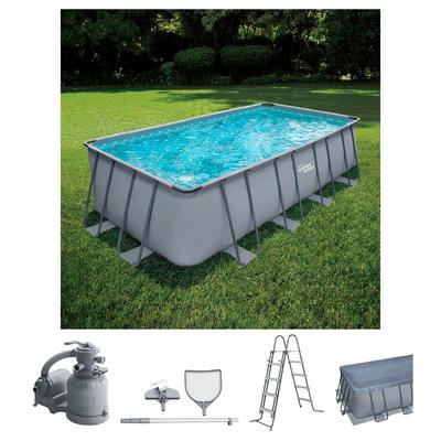 Framepool SUMMERWAVES "Elite", grau (anthrazit), B:274cm H:132cm L:549cm, Schwimmbecken, BxLxH: 274x549x132 cm Image